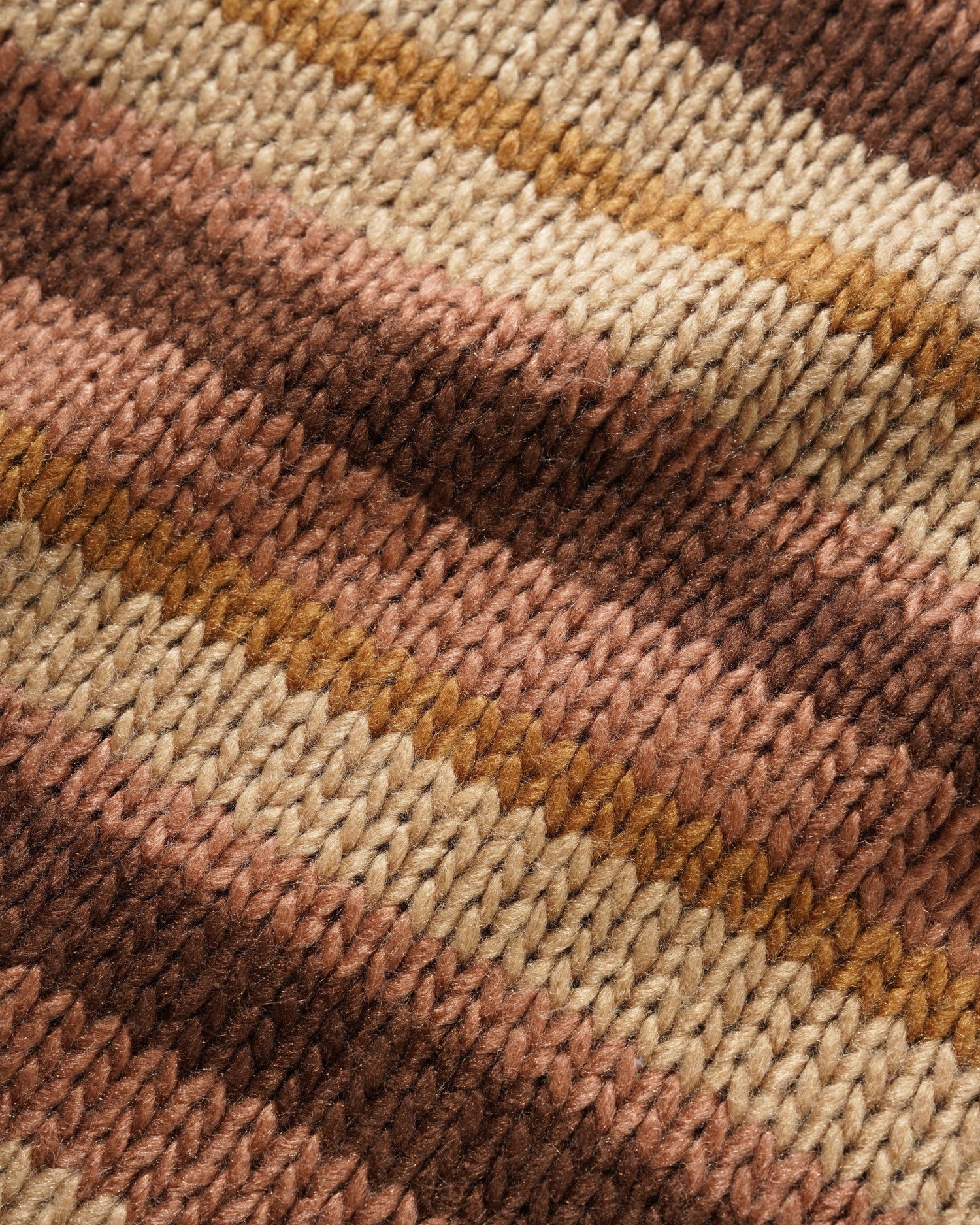 Ombre Stripe Knit Sweater, Chocolate