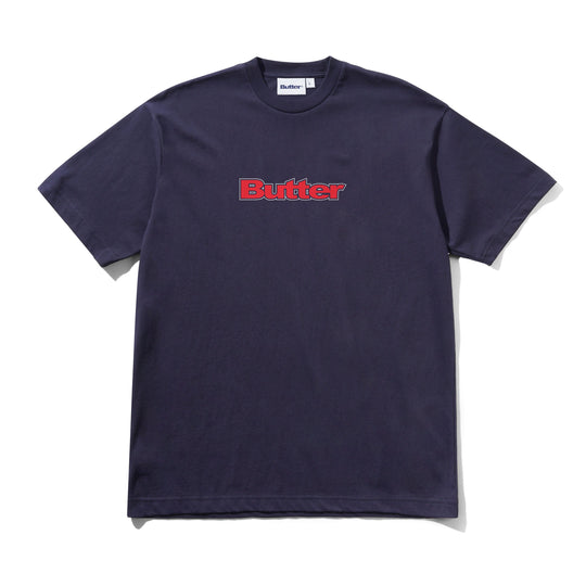 Outline Logo Tee, Navy
