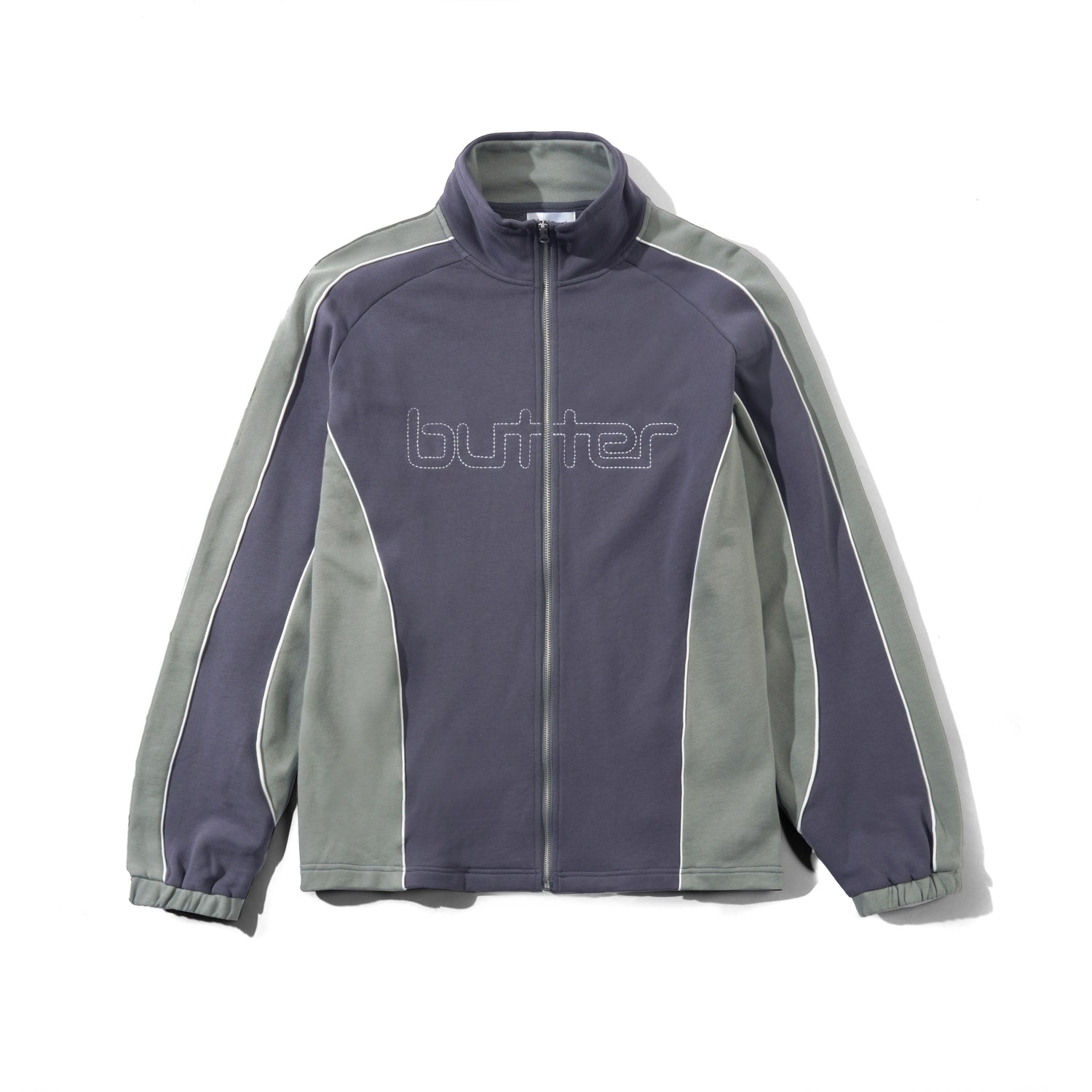 Outline Zip-Thru Top, Slate / Cool Grey