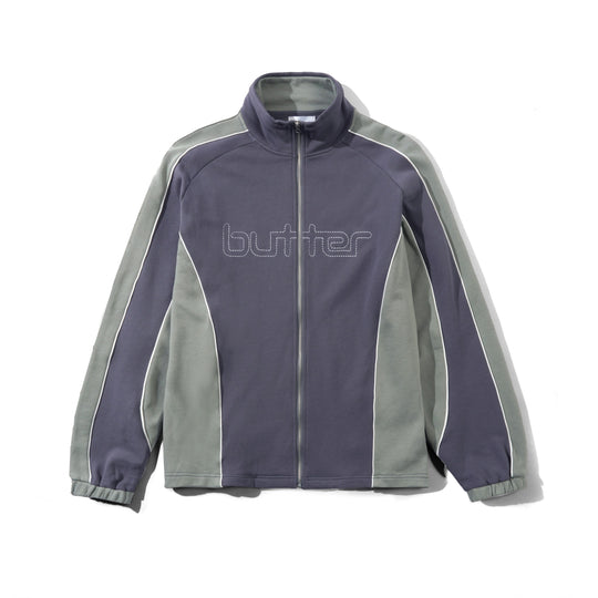 Outline Zip-Thru Top, Slate / Cool Grey