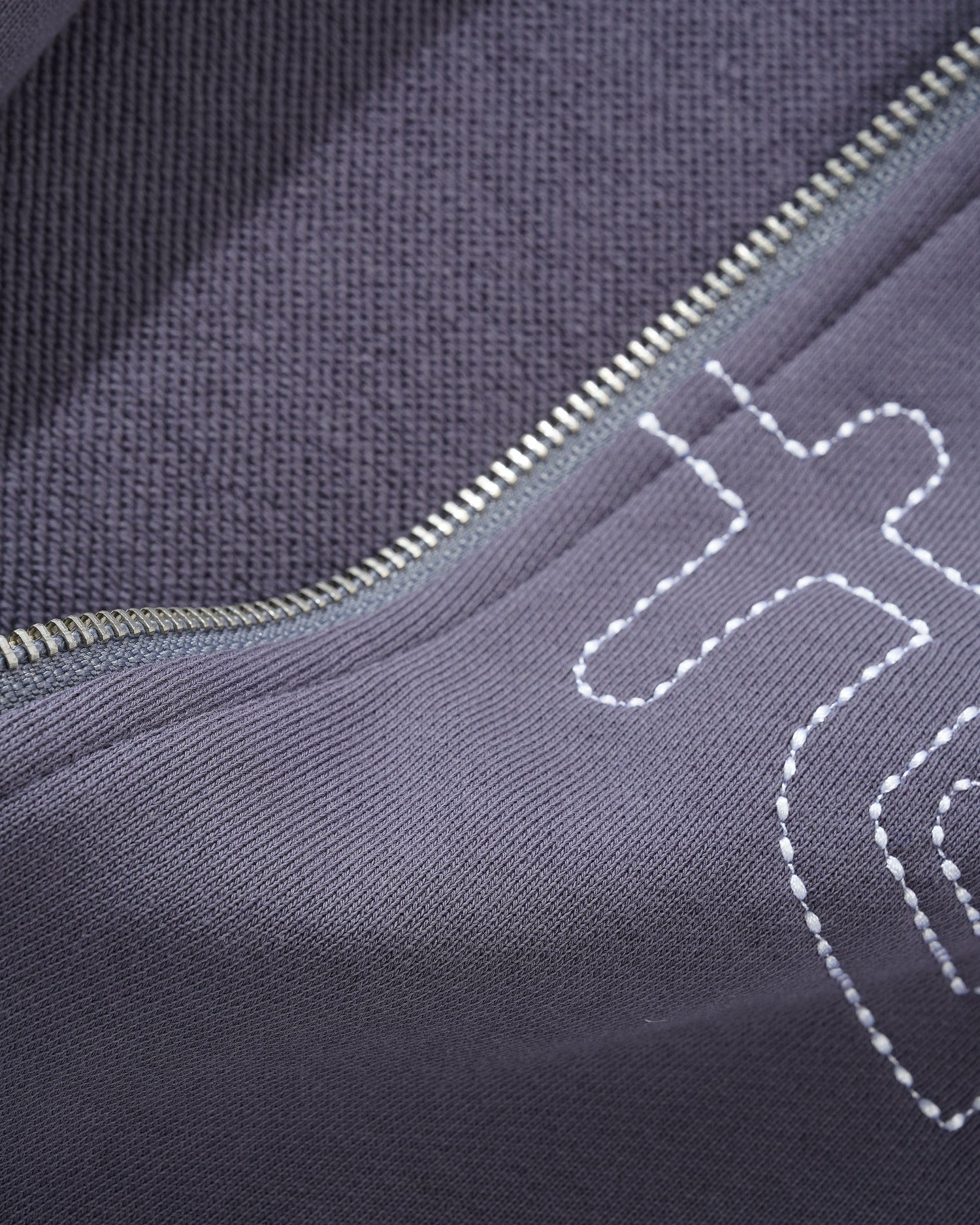 Outline Zip-Thru Top, Slate / Cool Grey