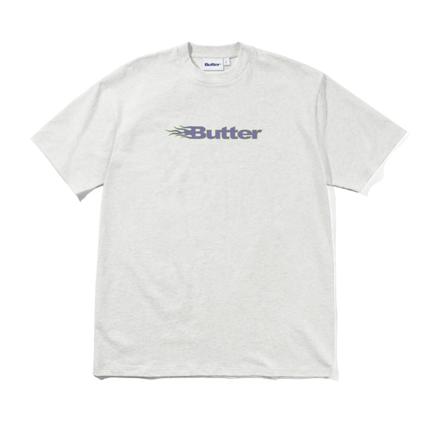 Butter Goods Overdrive Logo Tee, Ash
