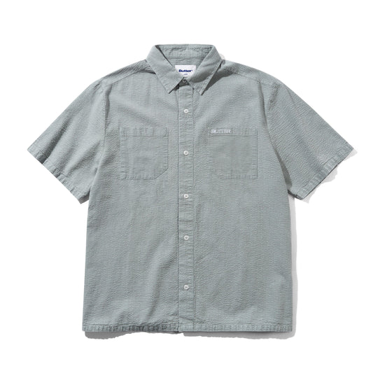 Overdye Seersucker S/S Shirt, Grey