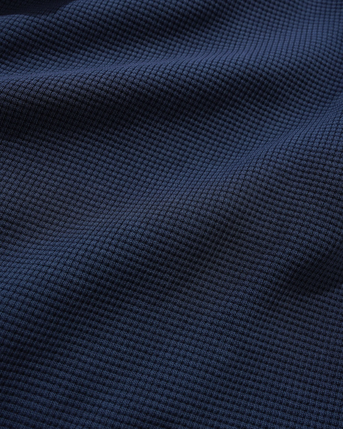 Waffle Zip-Thru Hood, Navy Overdye