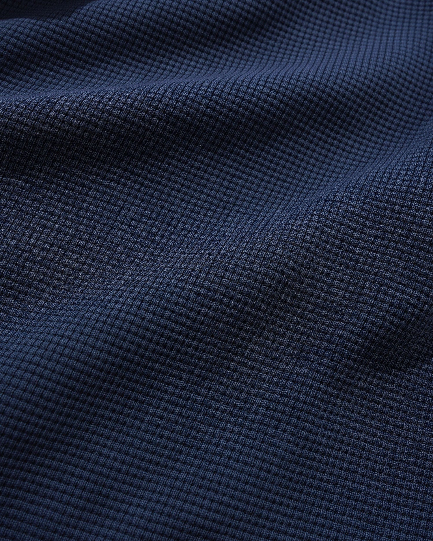 Waffle Zip-Thru Hood, Navy Overdye