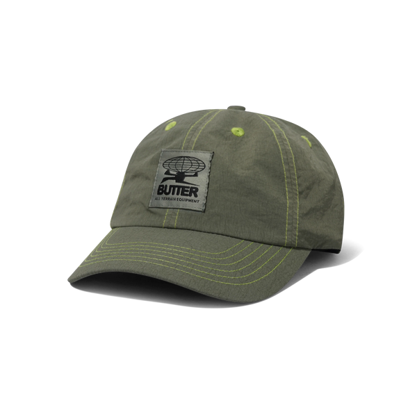 Butter Goods Overdyed Terrain 6 Panel Cap, Black