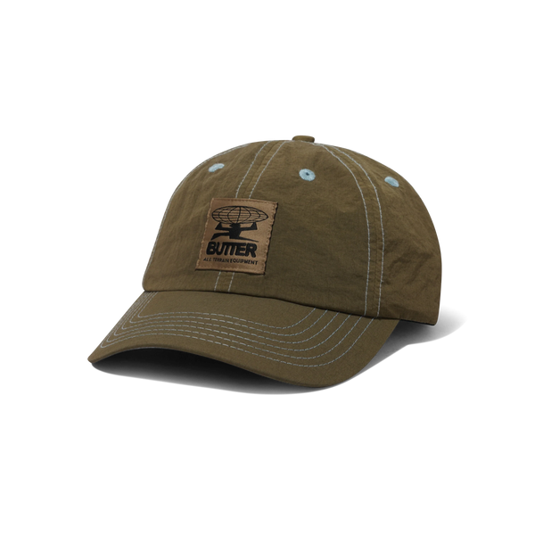 Butter Goods Overdyed Terrain 6 Panel Cap, Brown