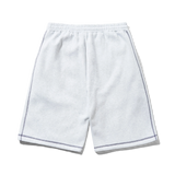 Overlock Stitch Fleece Shorts, Ash