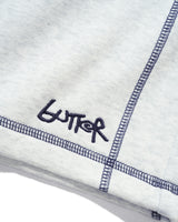 Overlock Stitch Fleece Shorts, Ash