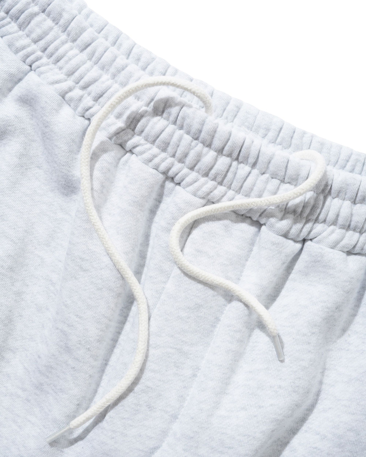 Overlock Stitch Fleece Shorts, Ash