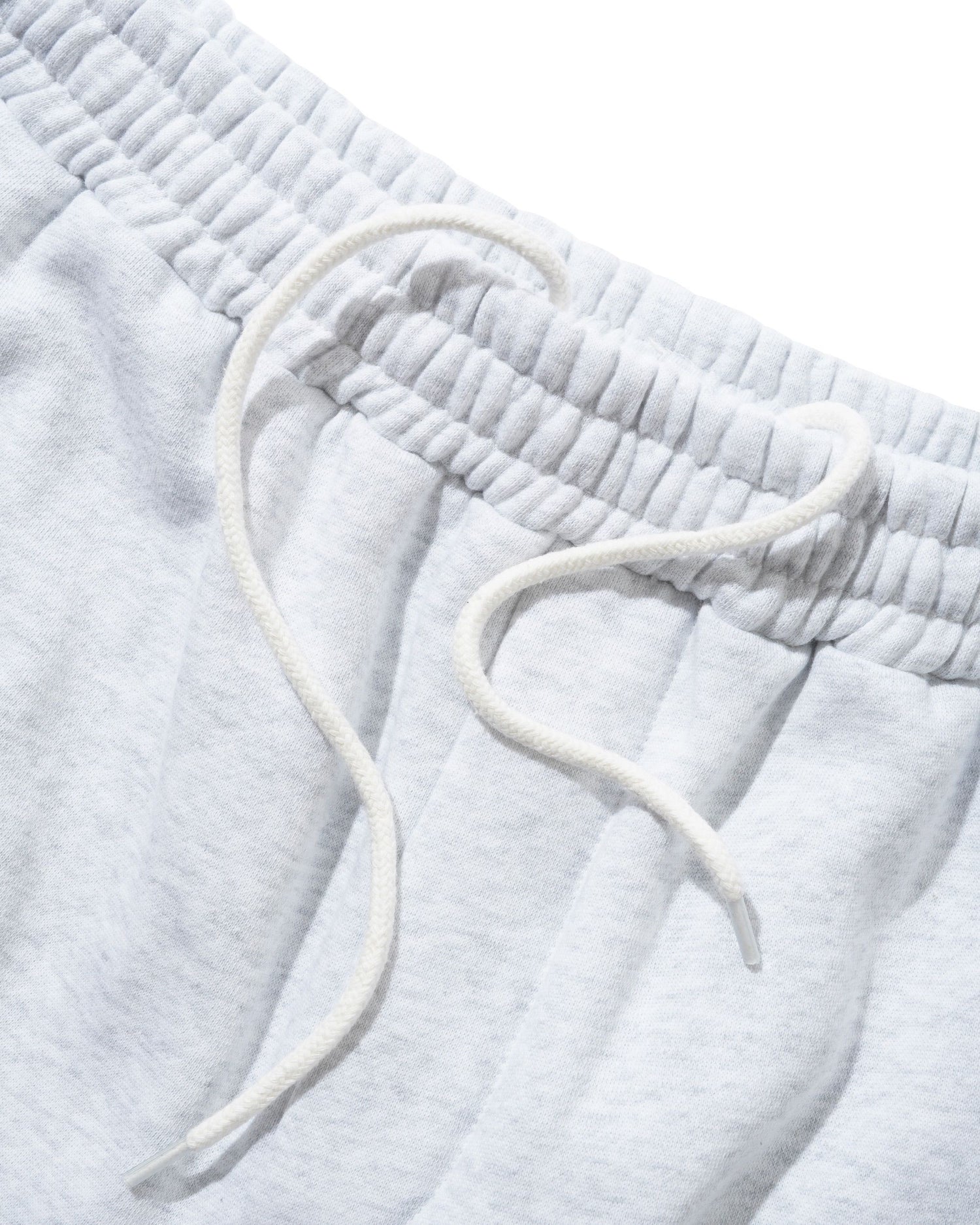 Overlock Stitch Fleece Shorts, Ash