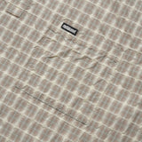 Oversized Snap Top Polo, Tan Plaid
