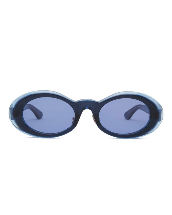 Brain Dead Oyster Sunglasses, Blue Glitter