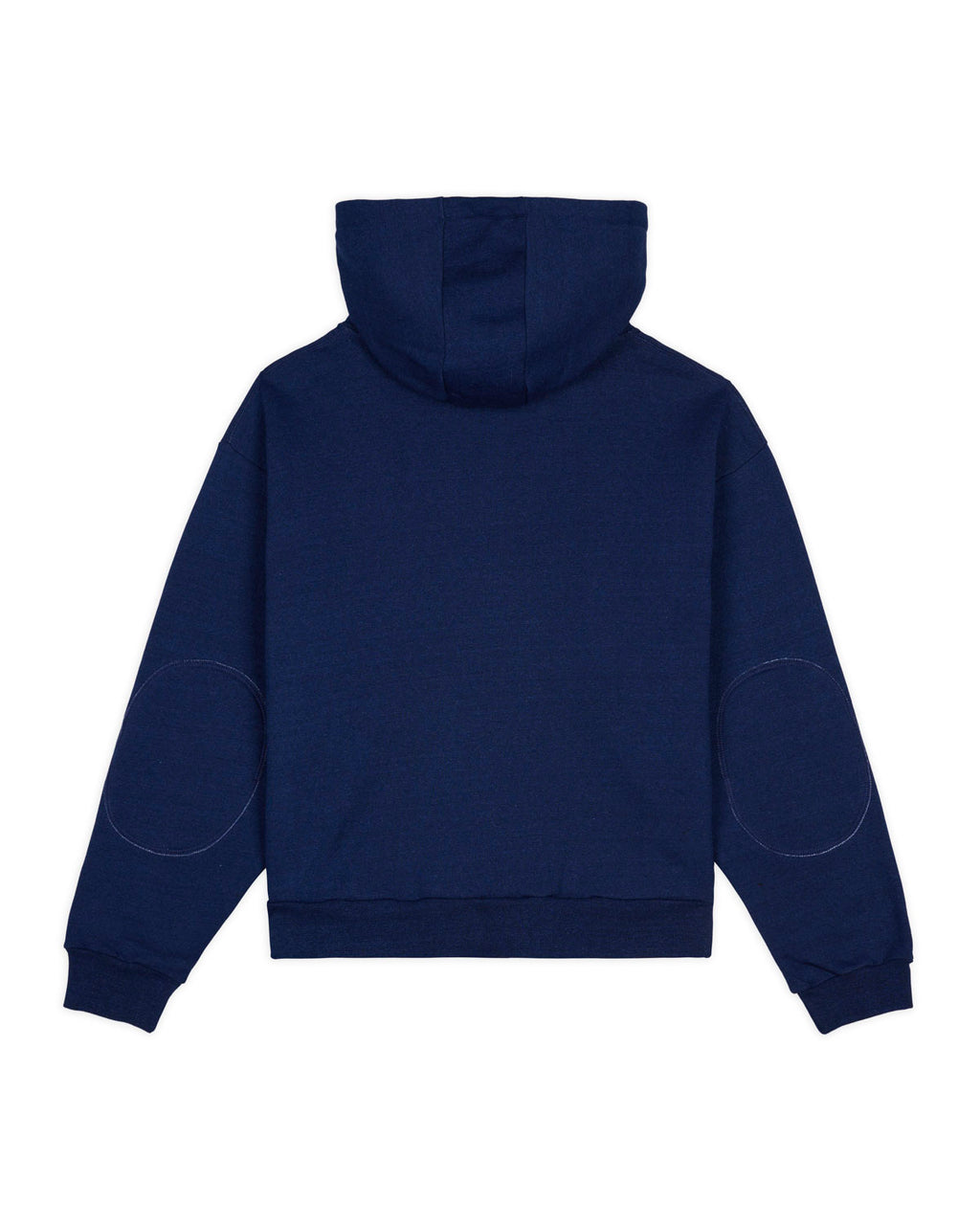 Padded Elbow Zip-Up Hood, Indigo