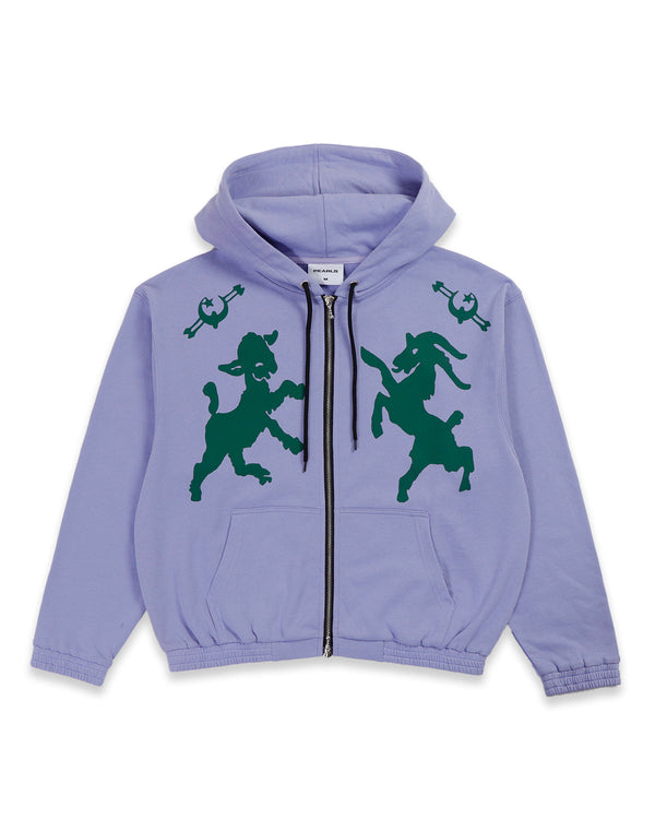 Pearls Skateboards Pagan Zip Hood, Periwinkle