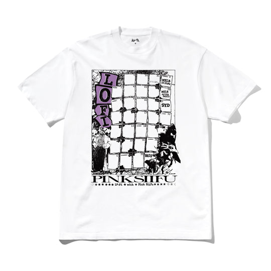 Pink Siifuu / Lo-Fi Tee, White