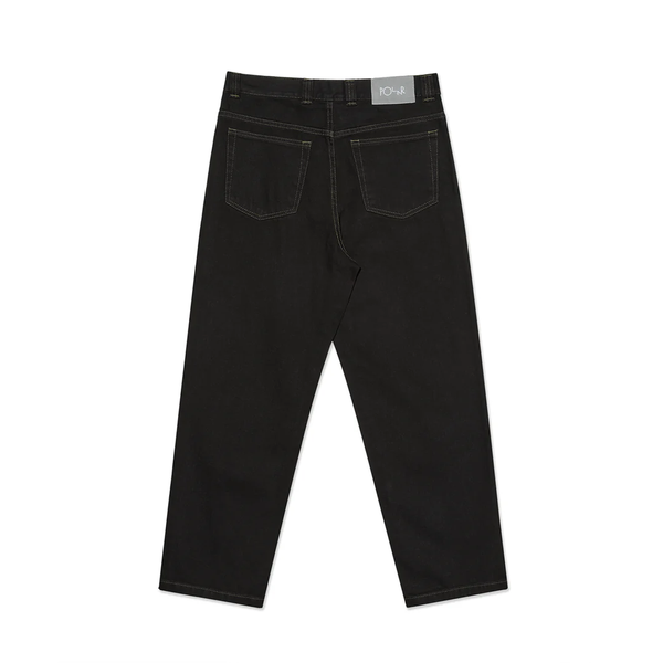Polar Skate Co. 93! Jeans Contrast Stitching, Black / Dark Olive