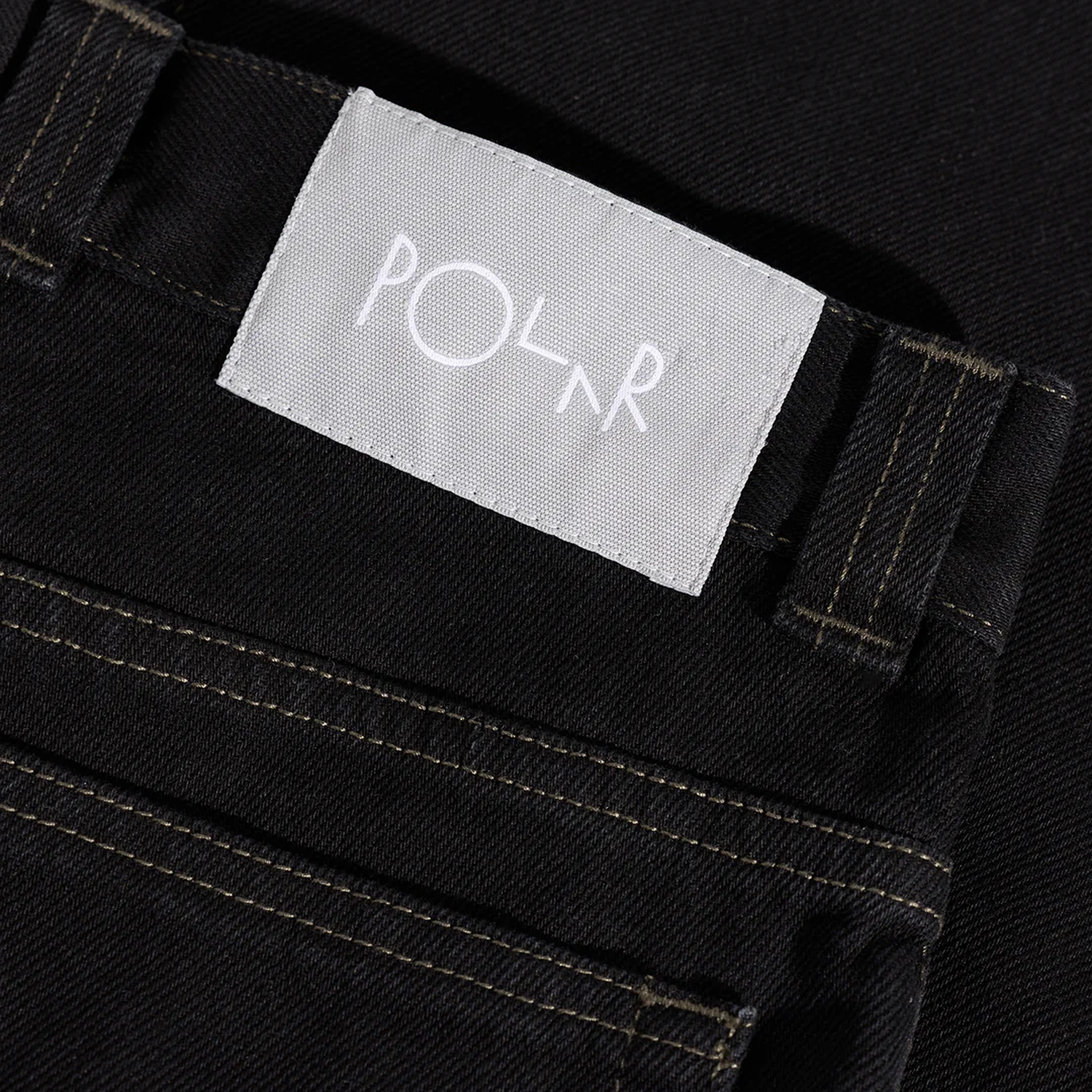 93! Jeans Contrast Stitching, Black / Dark Olive