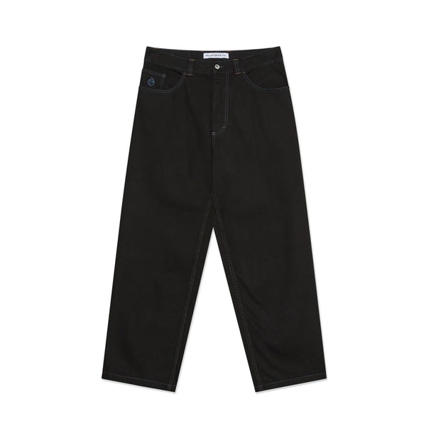 Polar Skate Co. Big Boy Denim Jeans, Black / Blue Stitching