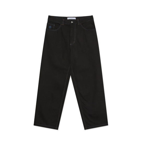 Big Boy Denim Jeans, Black / Blue Stitching
