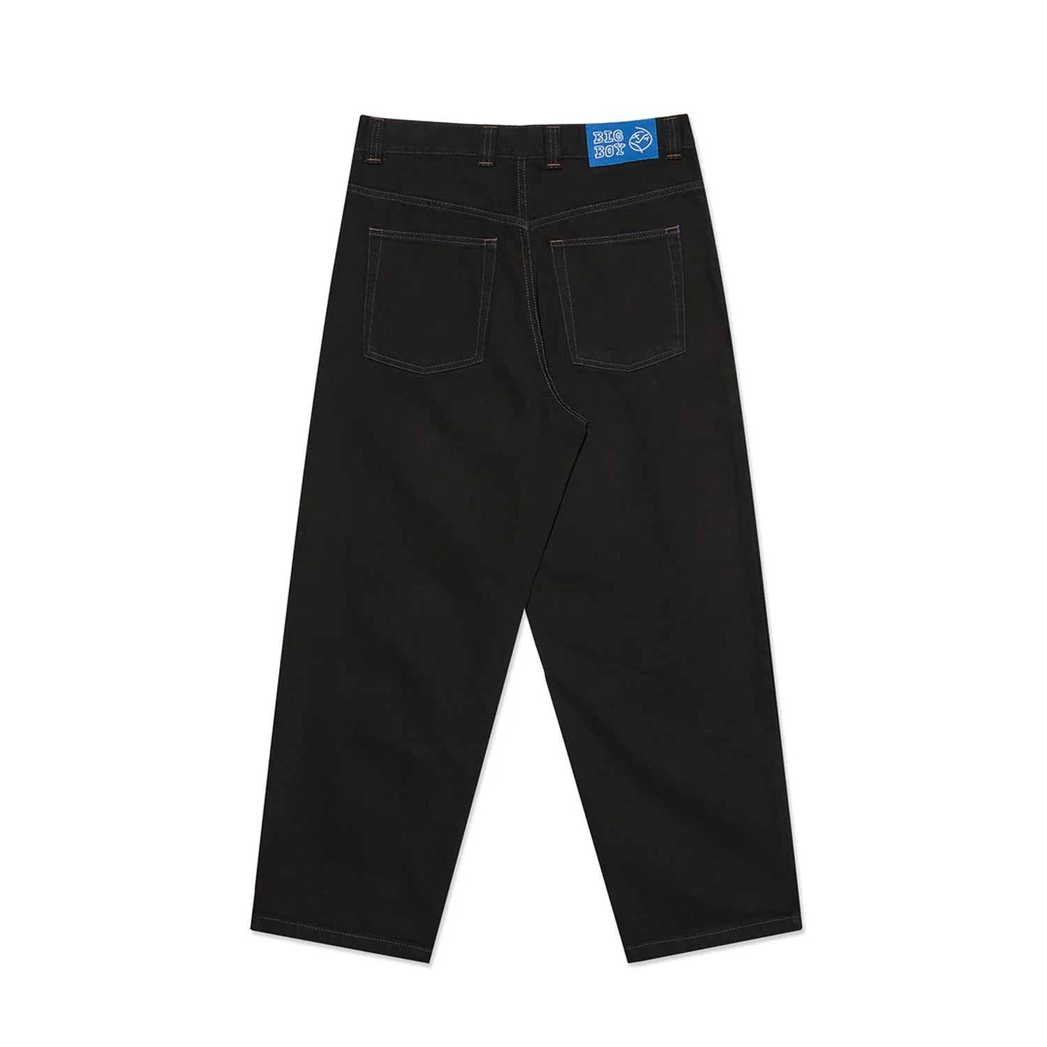 Big Boy Denim Jeans, Black / Blue Stitching