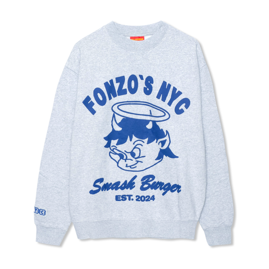 Fonzo's Crewneck Sweatshirt, Heather grey