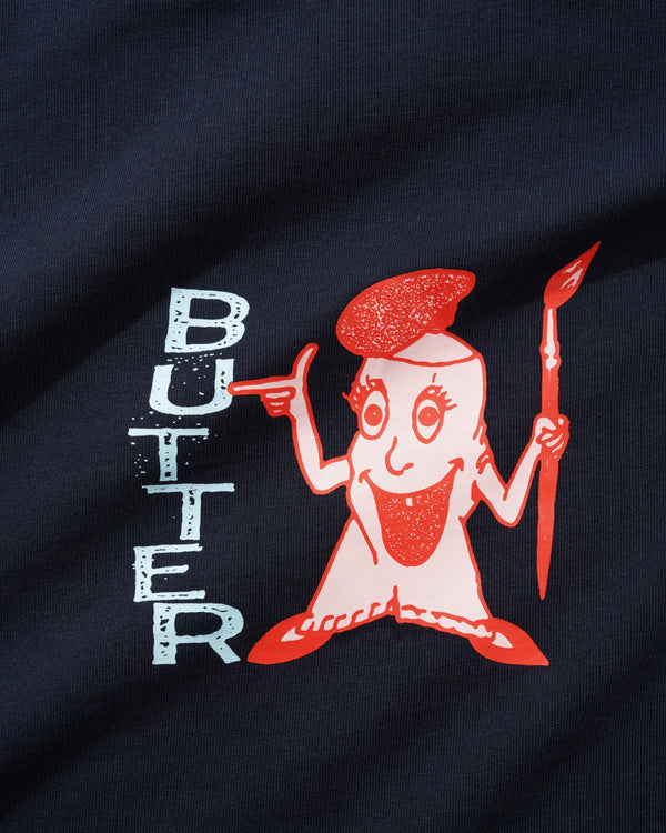 Butter Goods Paint Tee, Navy