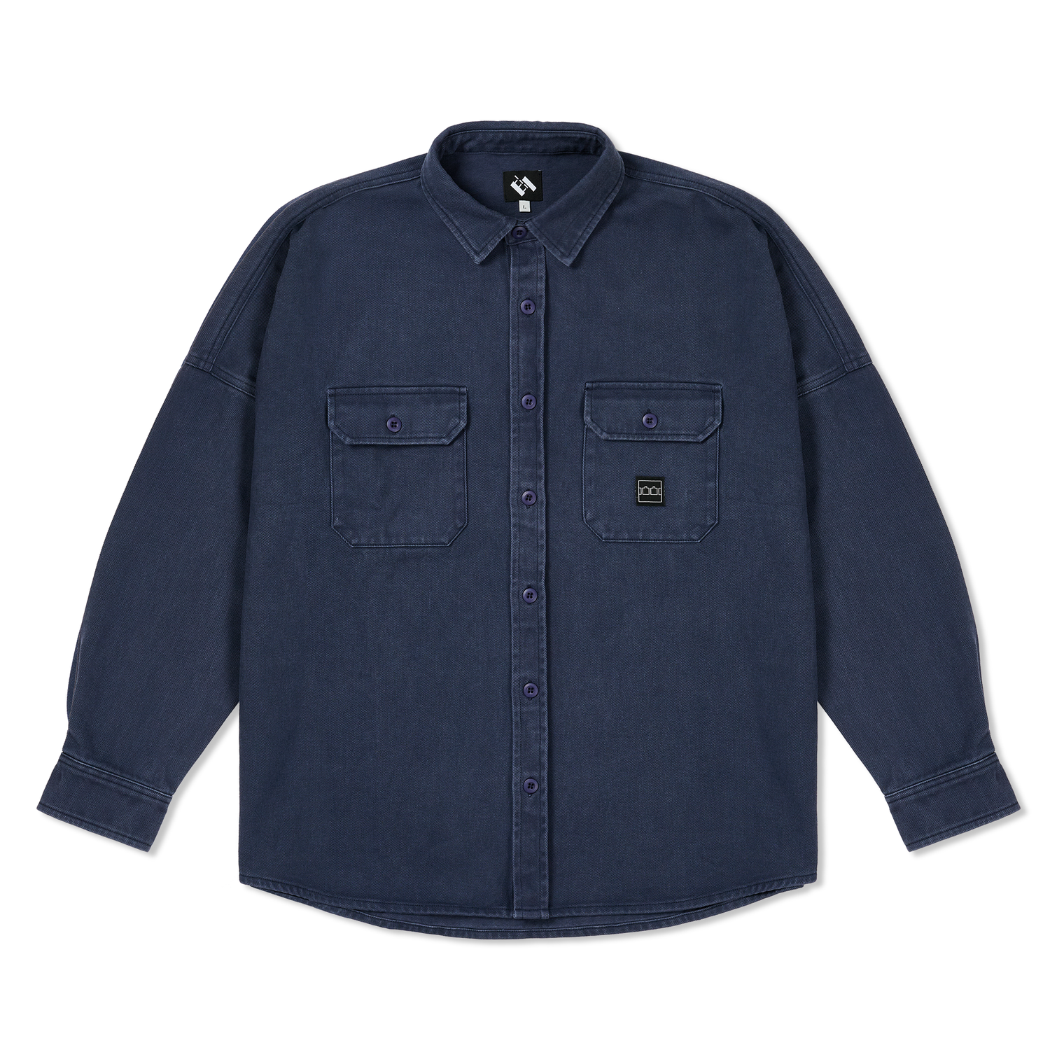 TTT Washed Overshirt, Dark Ink