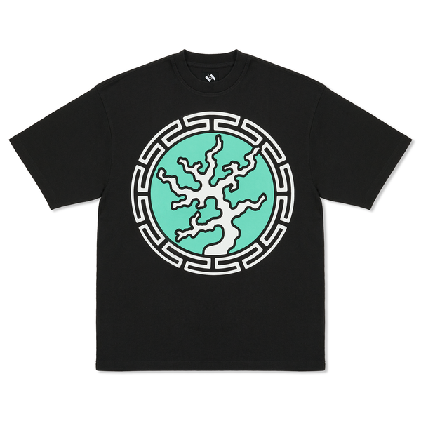 The Trilogy Tapes TTT Coral Tee, Black