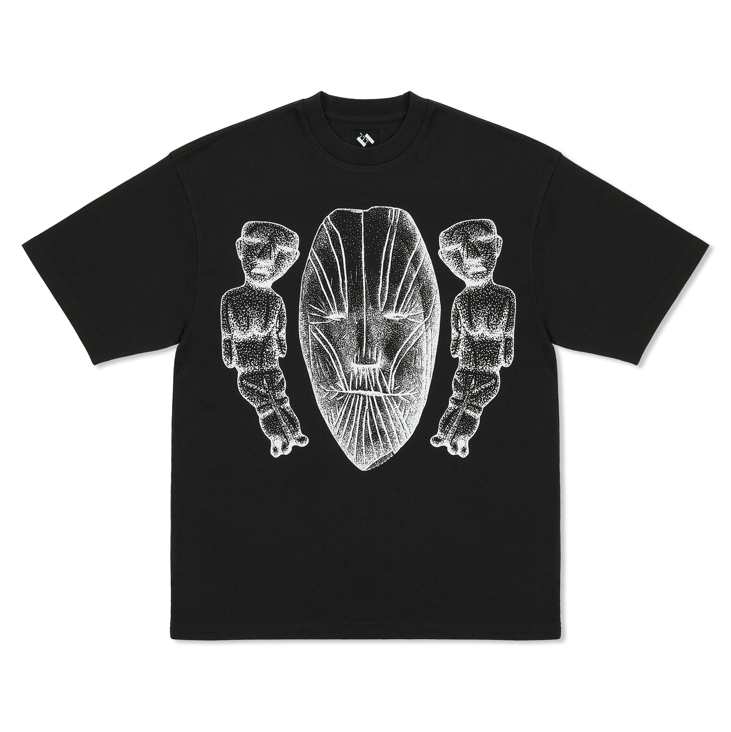 TTT Face Figures Hands Tee, Black