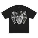 TTT Face Figures Hands Tee, Black