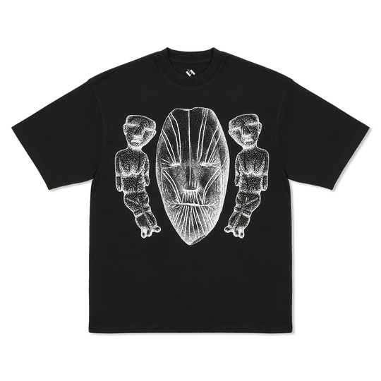 TTT Face Figures Hands Tee, Black