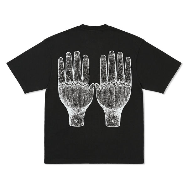 The Trilogy Tapes TTT Face Figures Hands Tee, Black