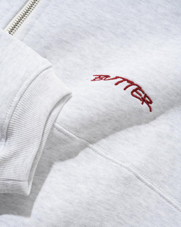 Butter Goods Panel 1/4 Zip Sweater, Ash