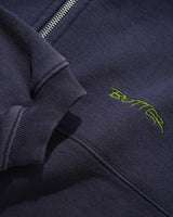 Panel 1/4 Zip Sweater, Washed Navy