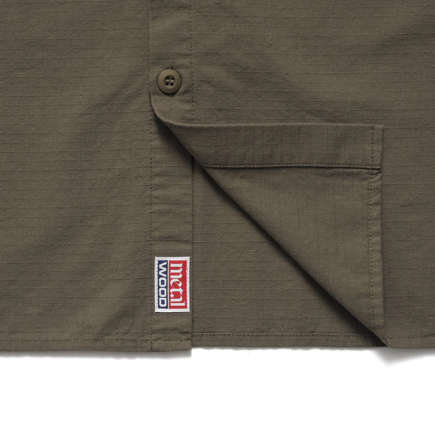Paneled Work Shirt, Olive