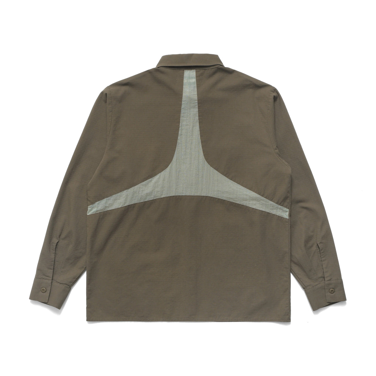 Paneled Work Shirt, Olive