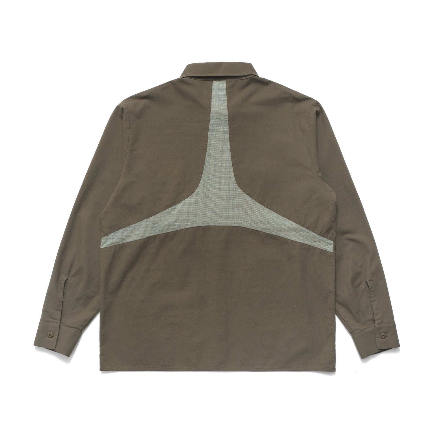 Paneled Work Shirt, Olive
