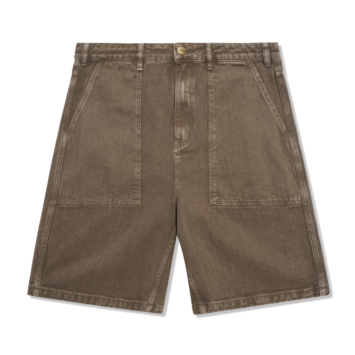 Patch Pocket Denim Shorts, Sandalwood