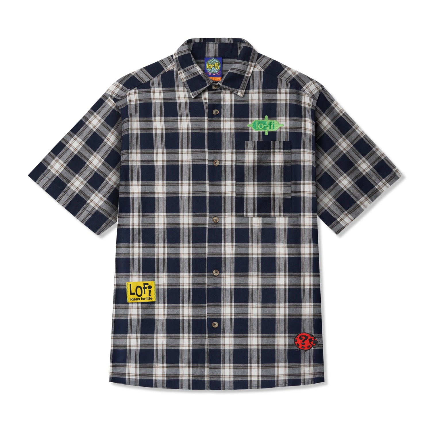 Patched S/S Shirt, Navy