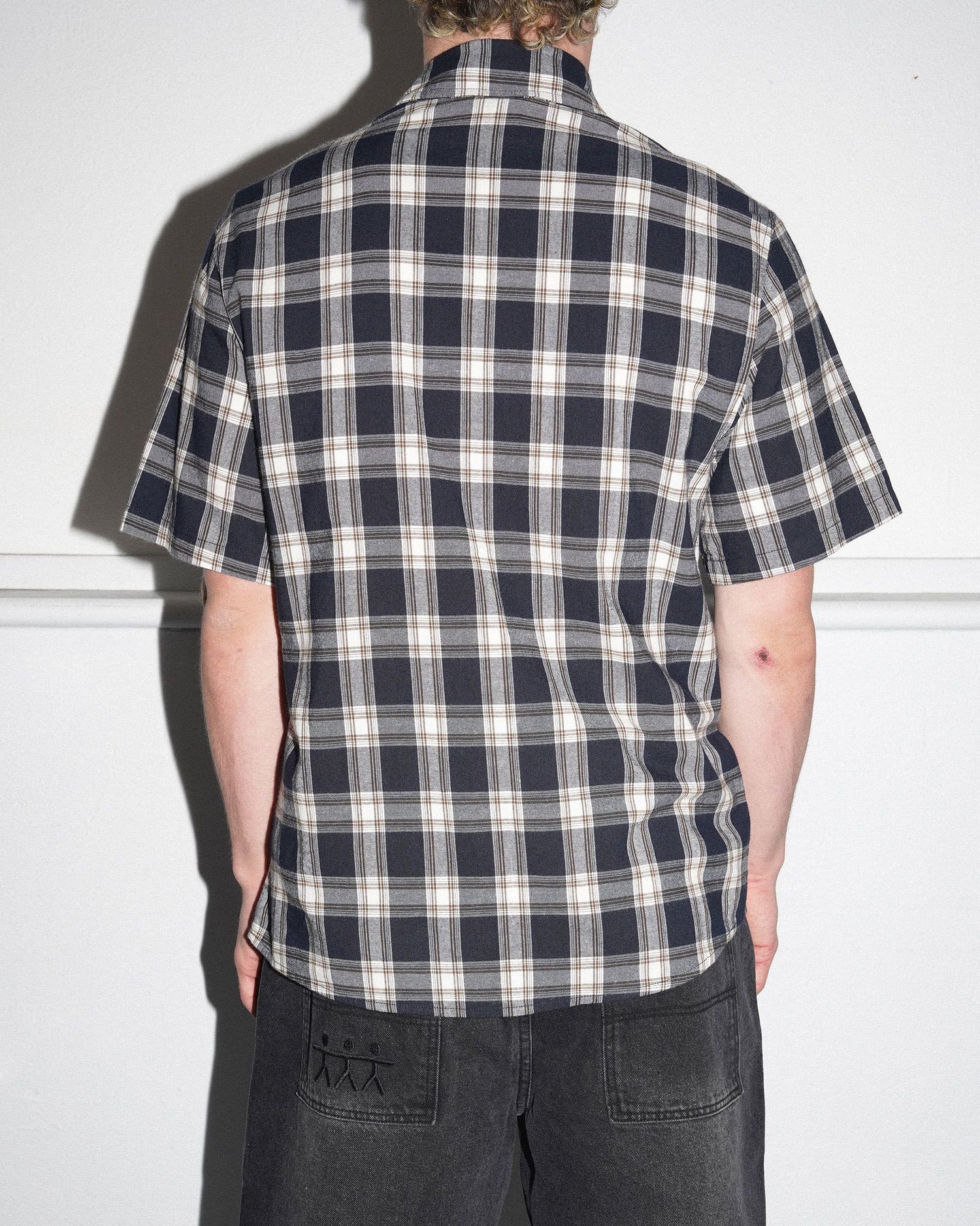 Patched S/S Shirt, Navy