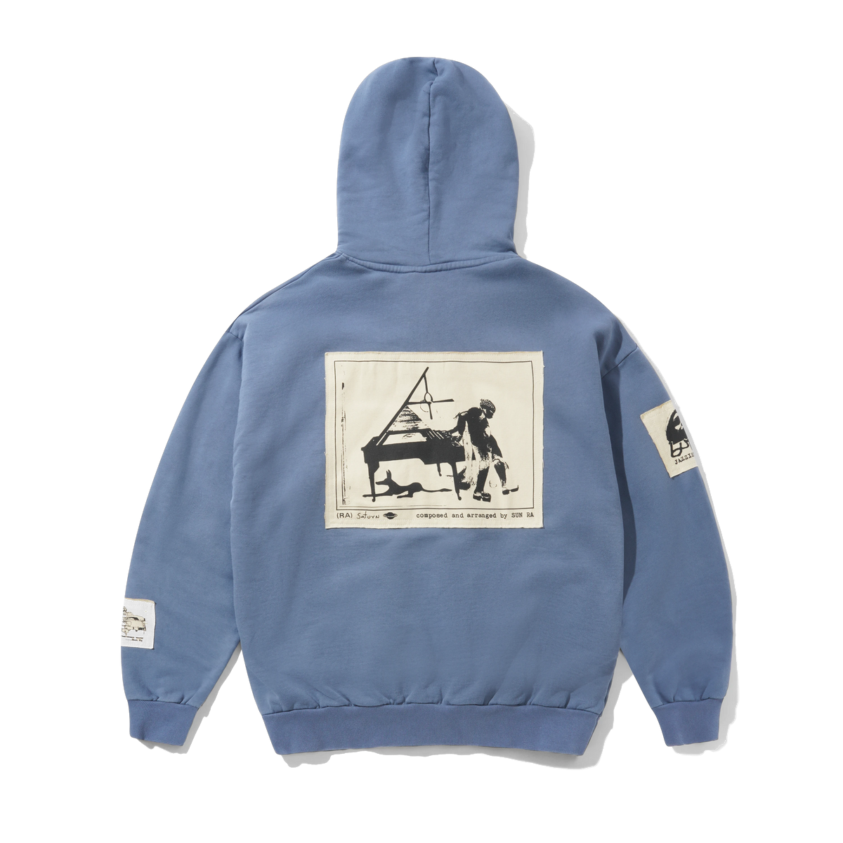 Patches Zip-Thru Hood, Washed Steel