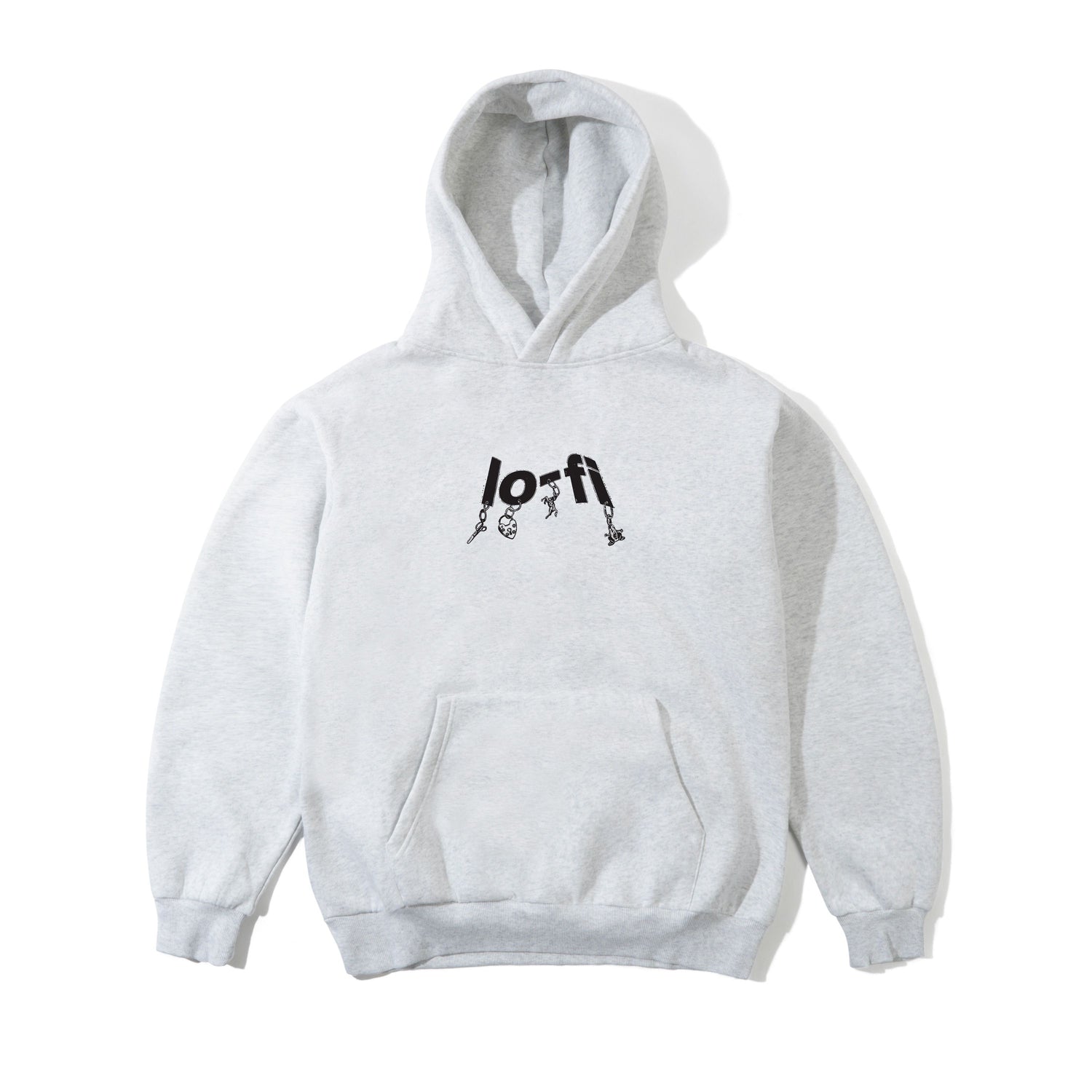 Pendant Logo Pullover Hood, Ash