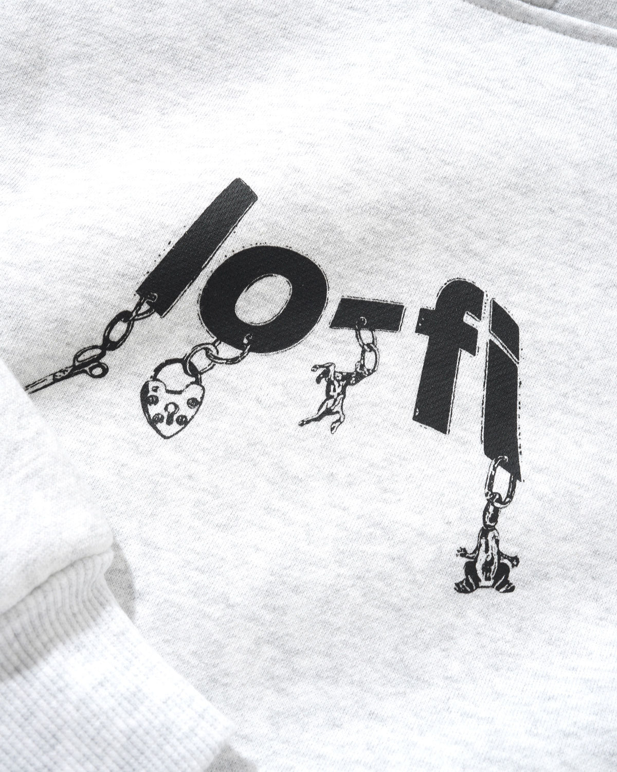 Pendant Logo Pullover Hood, Ash