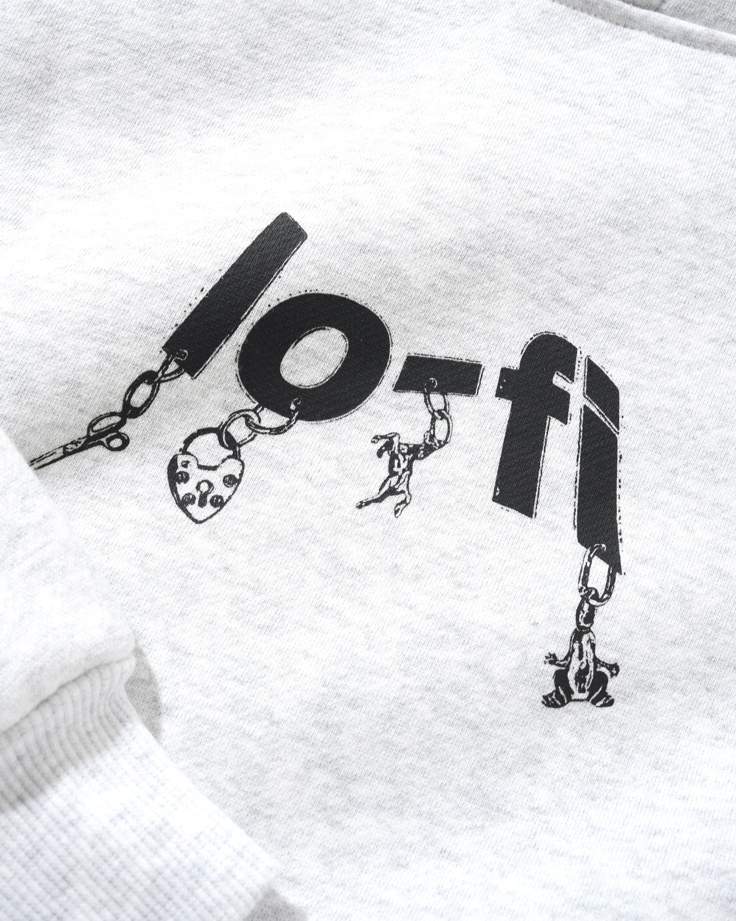 Pendant Logo Pullover Hood, Ash