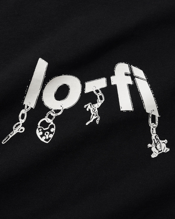Lo-Fi Pendant Logo Tee, Black