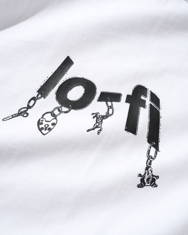 Lo-Fi Pendant Logo Tee, White
