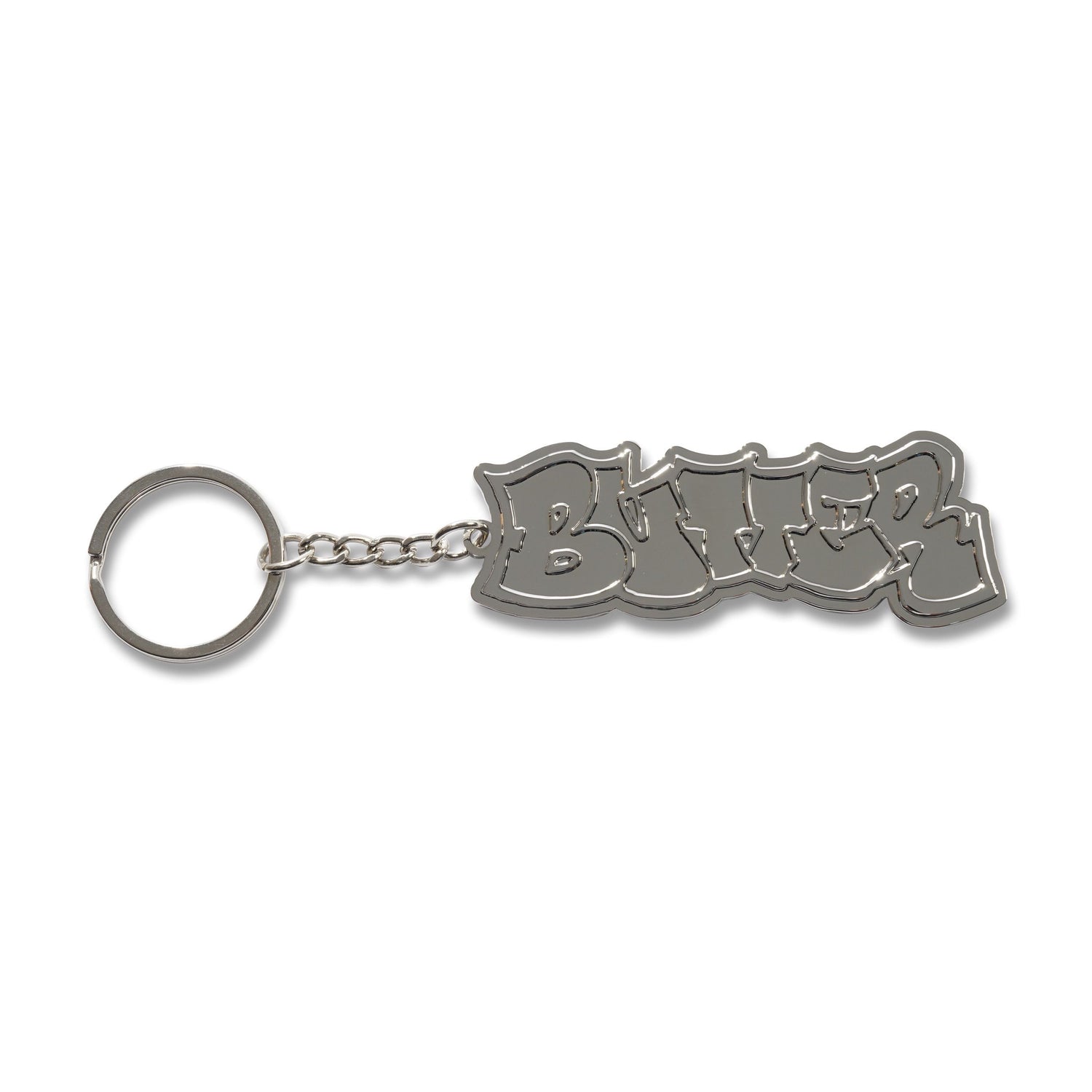 Perspective Metal Key Chain, Silver