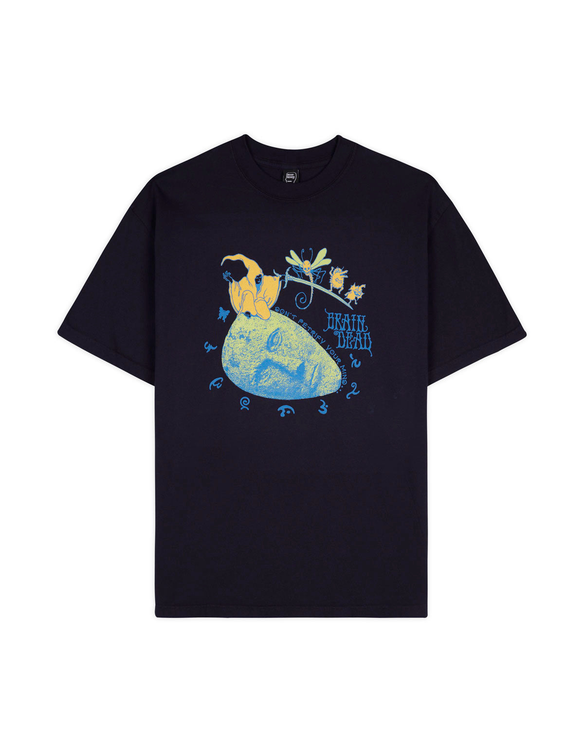 Petrified Mind Tee, Navy