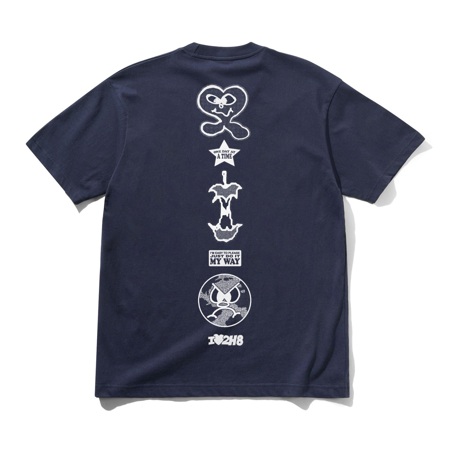 Pins Tee, Navy